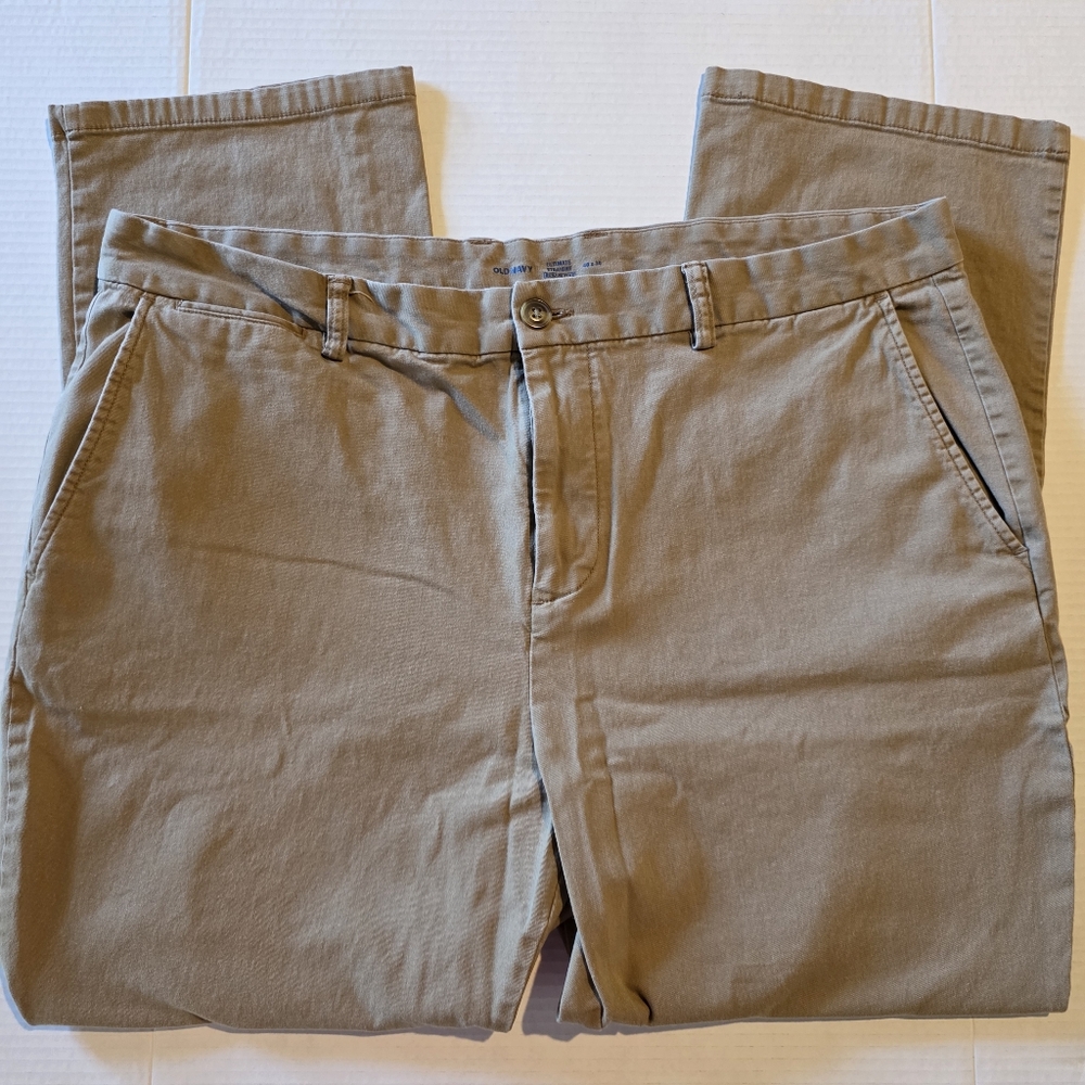 Old Navy Men's Khaki Chinos - sz 40x30 - Ultimate Straight